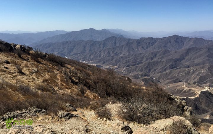 20150320-21骑行阳台山-妙峰山-禅房 （下篇）150321-涧沟村-妙峰山主峰-禅房-上苇甸村 (远处最高：清水尖和髽鬏山)