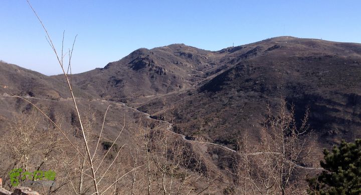 20150320-21骑行阳台山-妙峰山-禅房 （下篇）150321-涧沟村-妙峰山主峰-禅房-上苇甸村 (远望--阳台山主峰)