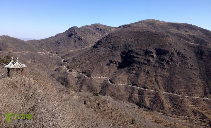 20150320-21骑行阳台山-妙峰山-禅房 （下篇）150321-涧沟村-妙峰山主峰-禅房-上苇甸村 (远处最高点-阳台山主峰)