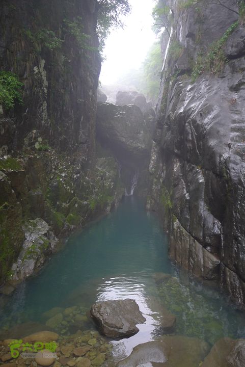 雁荡山狮子山五马尖筋竹涧浑浊的水质