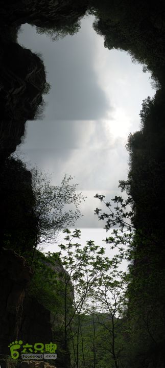 追霞客之20150501平谷梨树沟→湖洞水湖洞水景区干瀑布天空