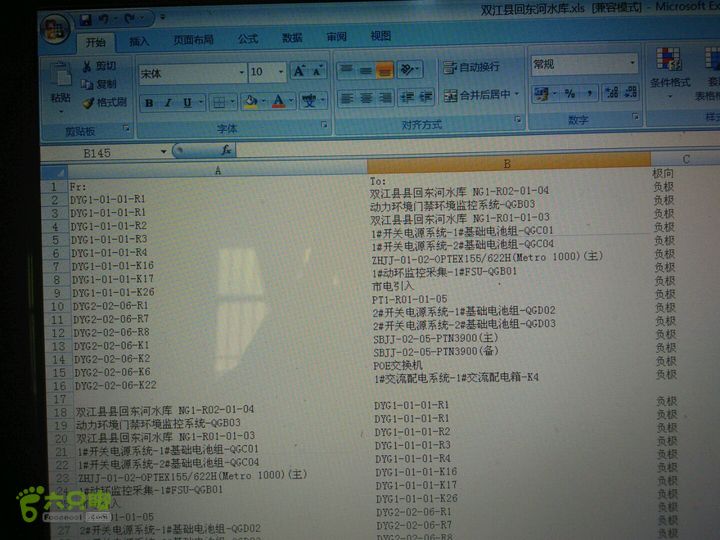 双江县回东河水库一楼无线机房LIC4828双江回东河1#开关电源柜和2#开关电源柜熔丝空开（负极）标签