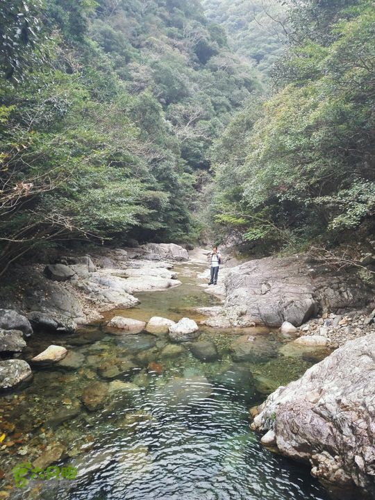 三门东屏，皇戏梁峰，大岙坑环线美丽的小溪