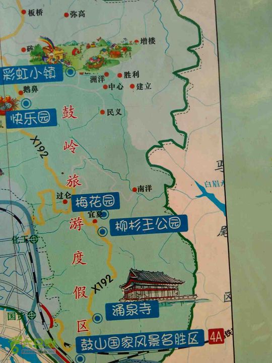 磨溪—青羊座—南洋村—牛头寨——鼓岭古道—鼓岭古道公交站路线图
