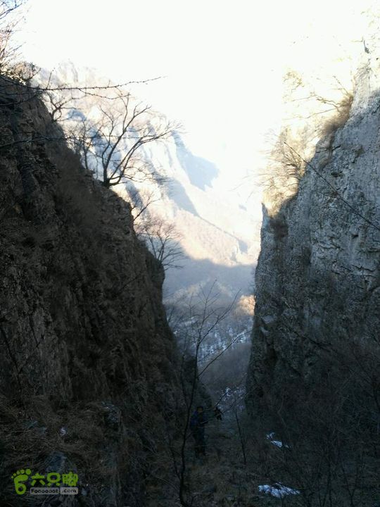 20151231小岭底-鹤度岭-不老青－七里会此处如积雪下山非常危险！