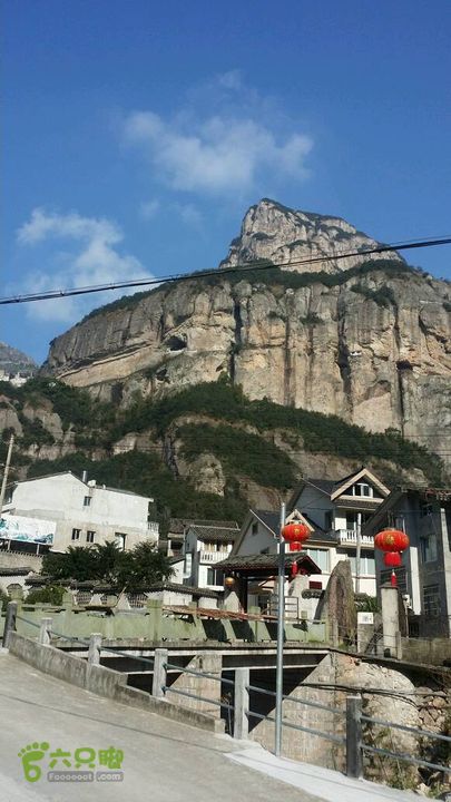 雁荡山上灵岩村百岗尖大龙湫环线