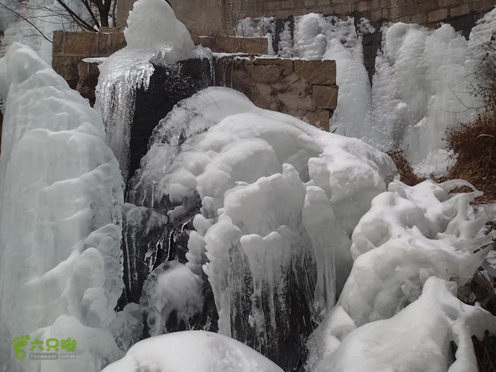 观赏冰瀑:石庙子_彩石溪-云谷禅寺_莲梗峡-莲花圣境P1300156