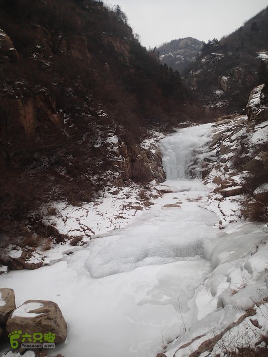 观赏冰瀑:石庙子_彩石溪-云谷禅寺_莲梗峡-莲花圣境P1300363