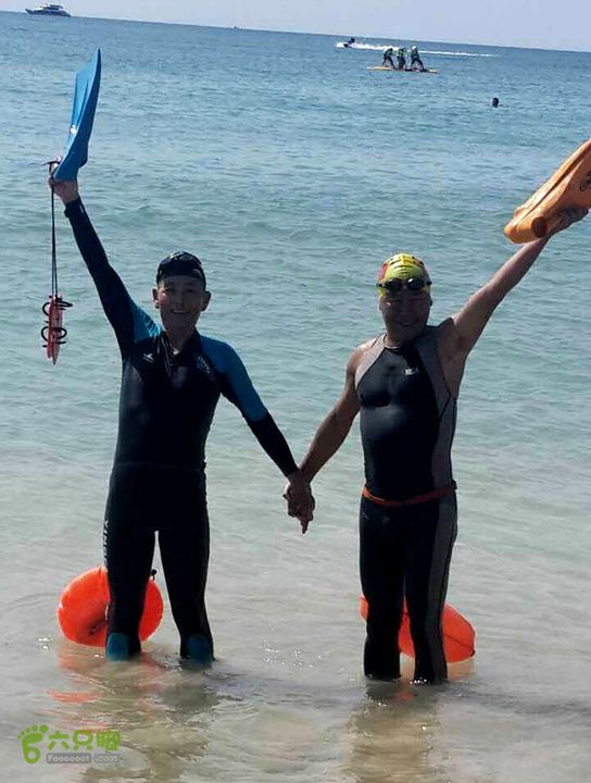 20160203-三亚湾游泳队十公里挑战鹿回头角外海域IMG_2103