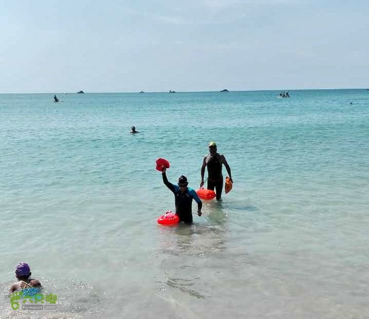 20160203-三亚湾游泳队十公里挑战鹿回头角外海域IMG_2125